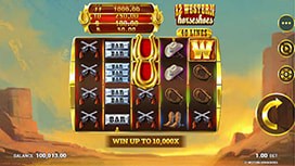 12 Western Horseshoes online slot available at Jackpot City Casino in PA