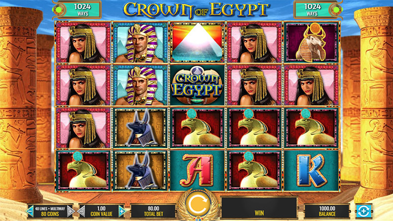 Free Demo Version of the Crown of Egypt Online Slot