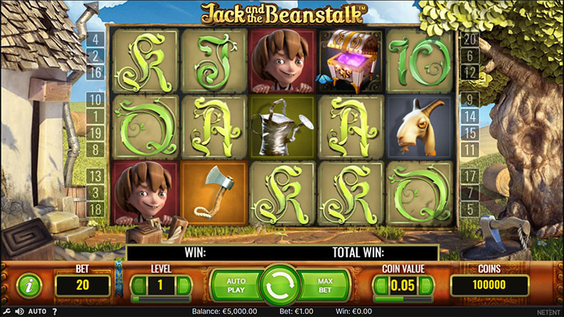 Free Demo Version of the Jack And The Beanstalk Online Slot