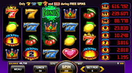 Jackpot Inferno Free Spins