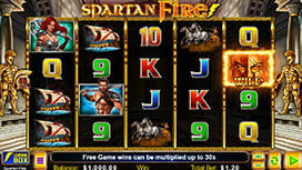 Spartan Fire Online Slots Available at Caesars