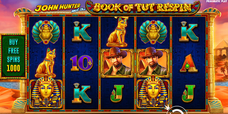 John Hunter and the Book of Tut Respin slot by Pragmatic Play