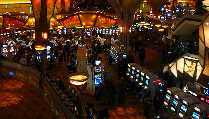 The Mohegan Sun Poccono casino floor.