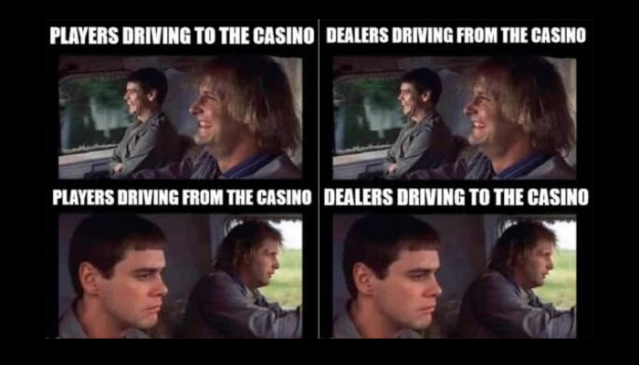 Dumb and dumber casino meme.