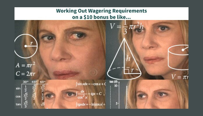 Math lady casino meme.