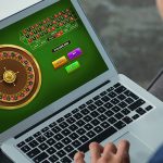 Gambler Playing Roulette Online