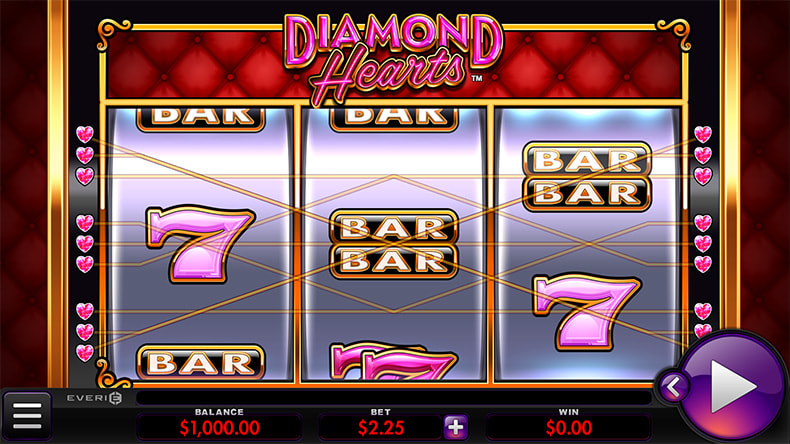 Free Demo Version of the Diamond Hearts Online Slot