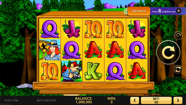 Free Demo Version of the Betti the Yetti Online Slot