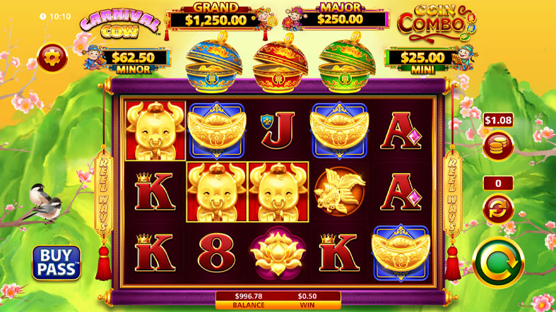 Free Demo Version of the Carnival Cow Coin Combo Online Slot