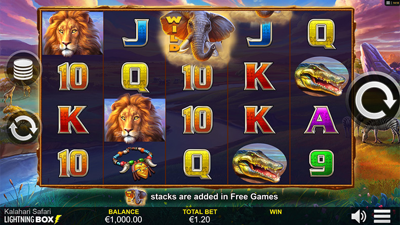 Free Demo Version of the Kalahari Safari Online Slot