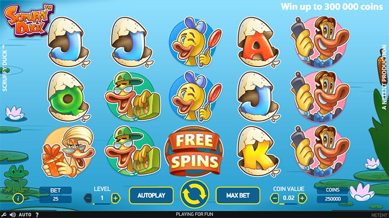 Free Demo Version of the Scruffy Duck Online Slot