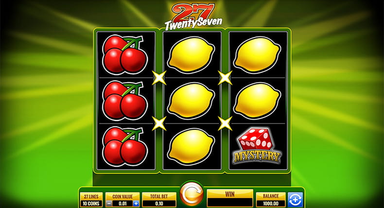 Free Demo Version of the Twenty Seven Online Slot