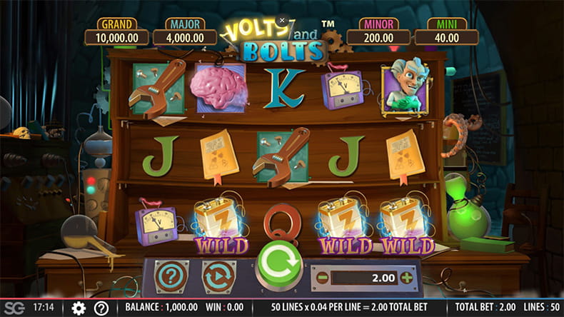 Free Demo Version of the Volts and Bolts Online Slot