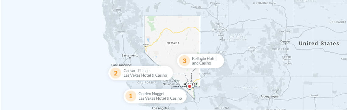 15 Best Casino Hotels in Las Vegas, Nevada + MAP