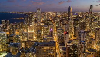 Chicago, Illinois night view
