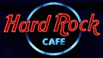 Hard Rock Café neon sign