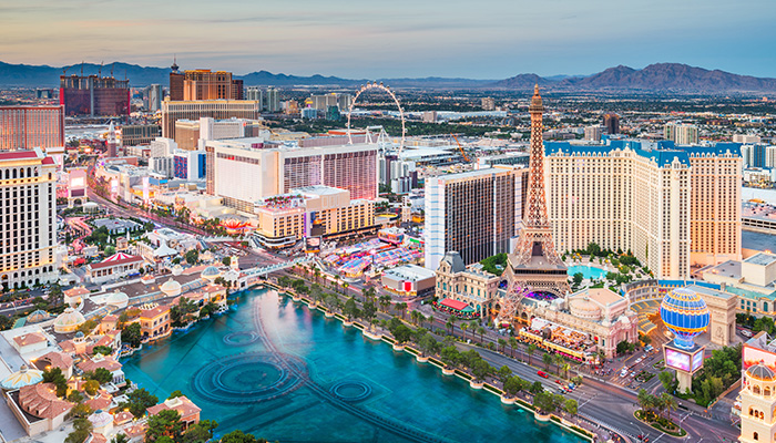 A Picture of Las Vegas Casinos from Above