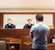 Defendant in Courtroom